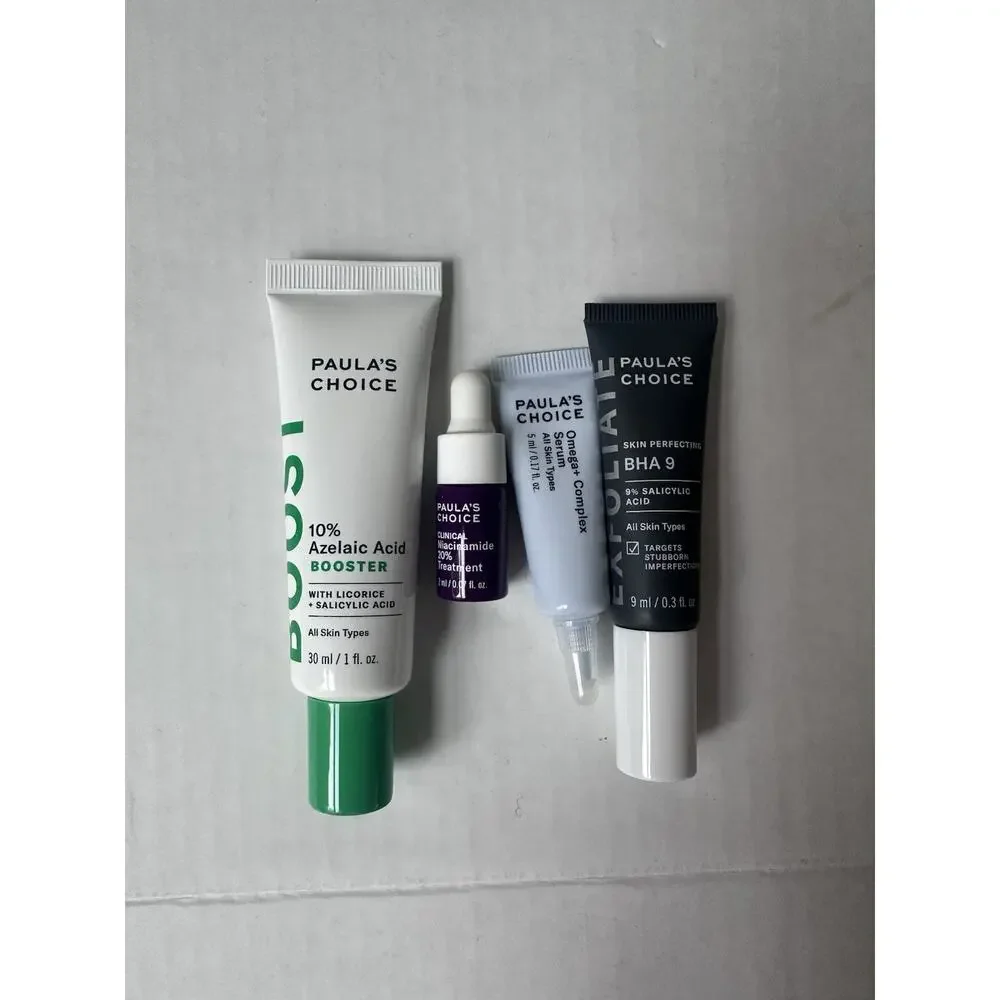 Paula’s choice skin care sample 4 pieces set Exfoliate, Pore Refine, Moisture